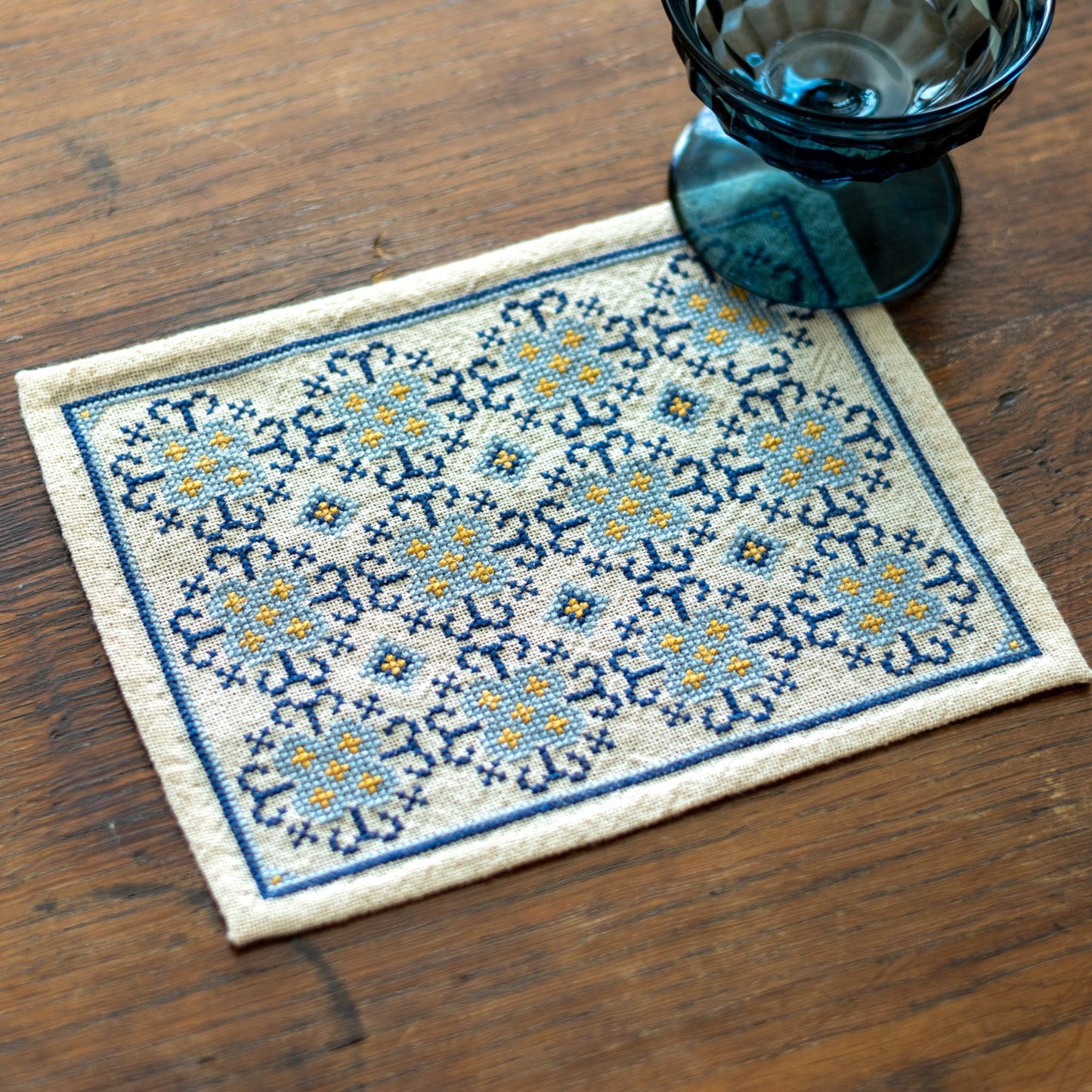 BitKit Placidia Floral cross stitch folk embroidery kit