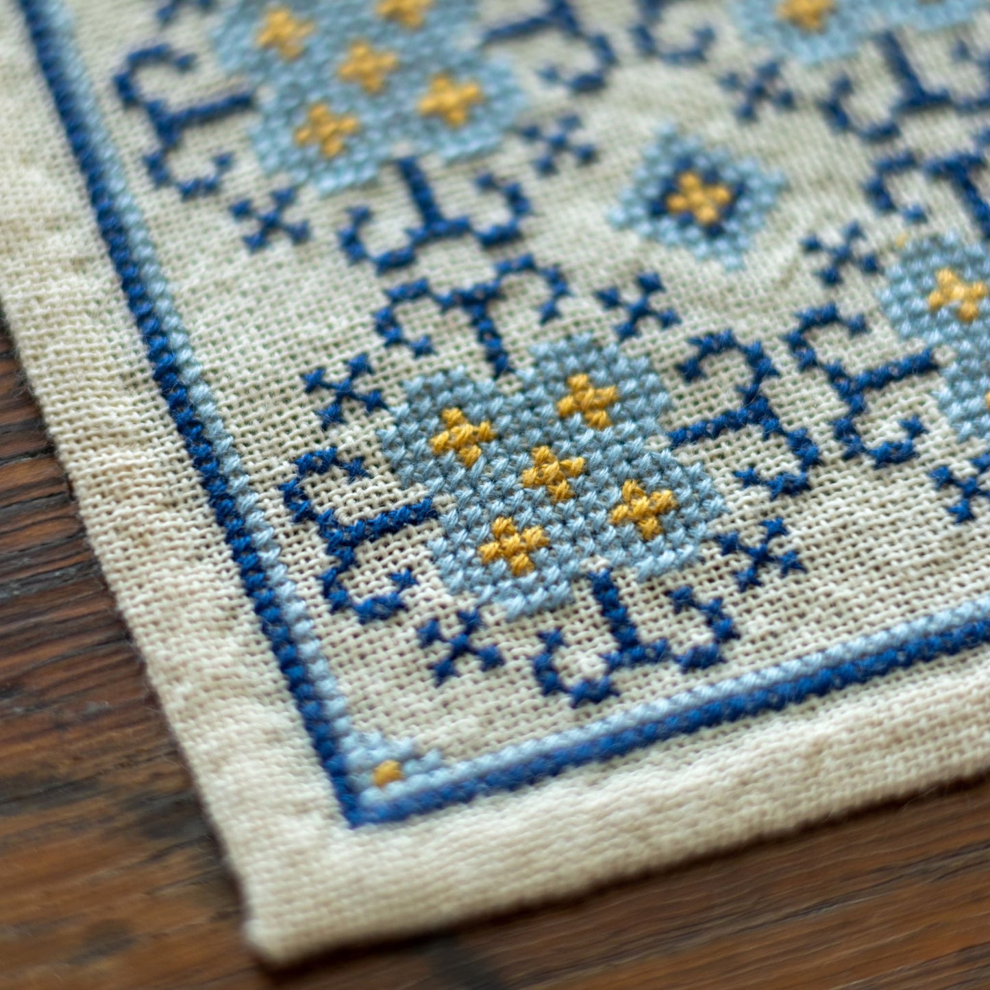 BitKit Placidia Floral cross stitch folk embroidery kit