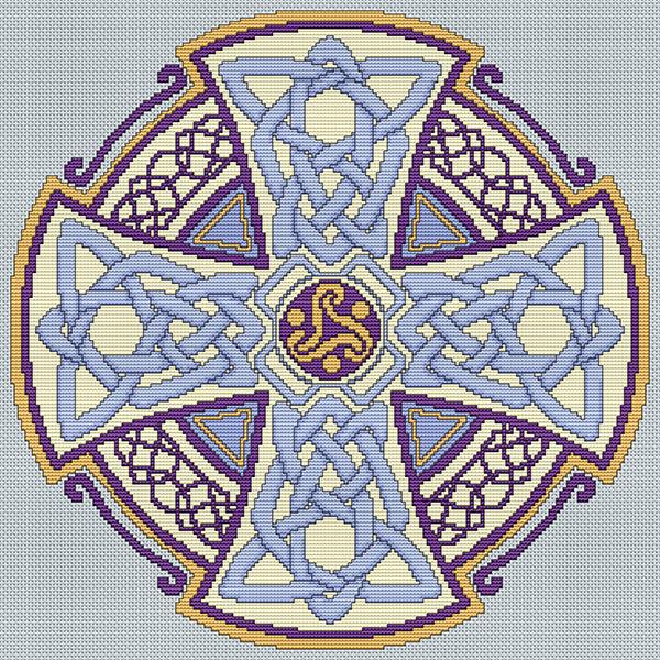 Artists Alley Celtic Circle Cross - Cross Stitch Pattern