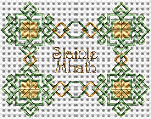 Artists Alley Celtic Good Health Cross Stitch Pattern