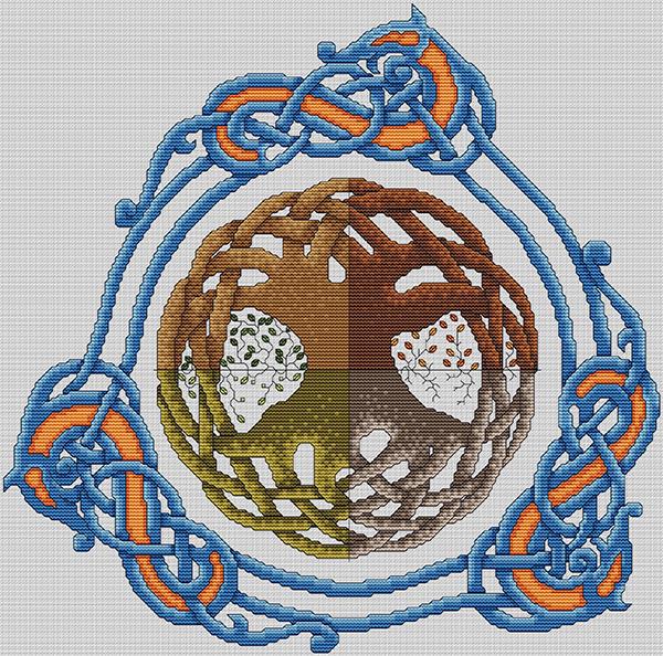 Artists Alley World Serpent Cross Stitch Pattern