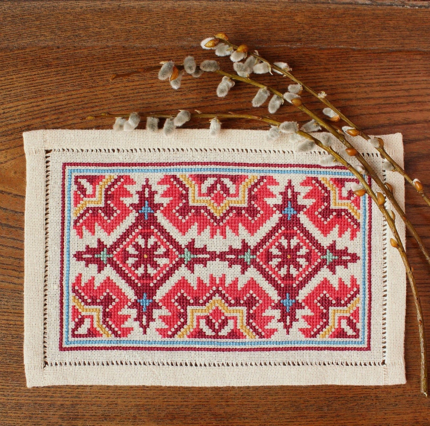 BitKit Berova Bartizan cross stitch folk embroidery kit