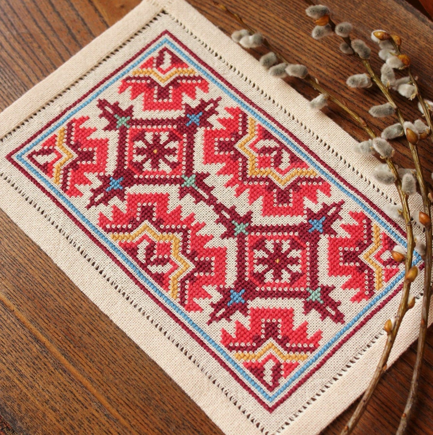 BitKit Berova Bartizan cross stitch folk embroidery kit