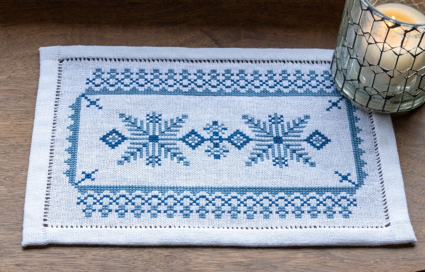 BitKit Scandinavian Stars cross stitch folk embroidery kit