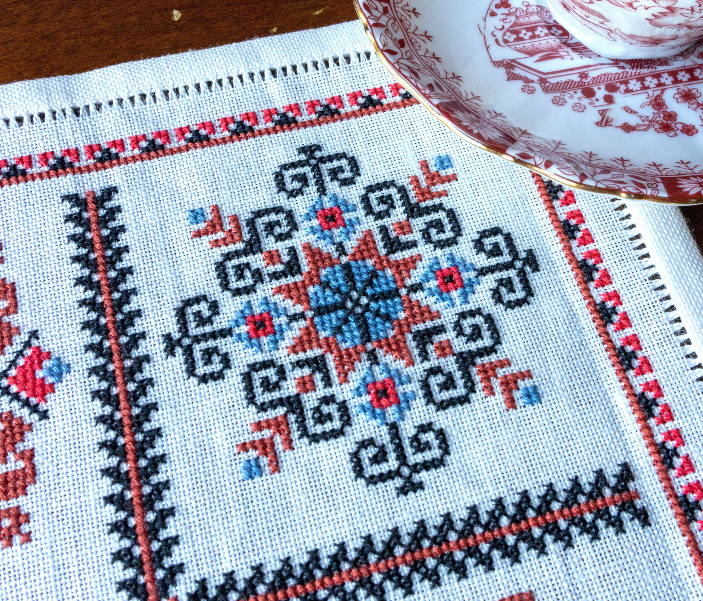 Balkan Quartet cross stitch folk embroidery kit