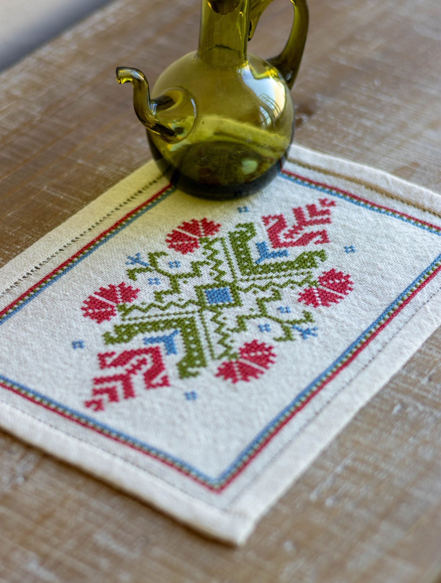 BitKit Dianthia cross stitch folk embroidery kit