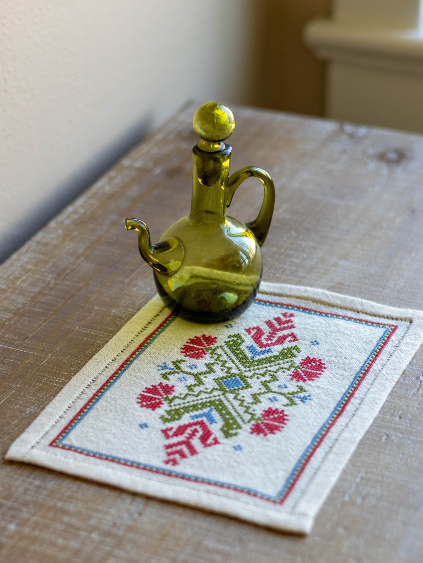 BitKit Dianthia cross stitch folk embroidery kit