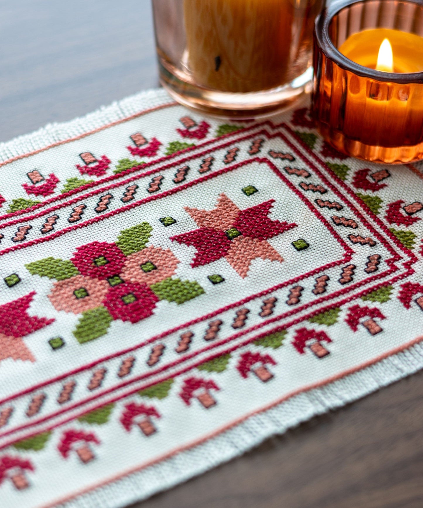 BitKit Mediterranean Dogwood cross stitch folk embroidery kit
