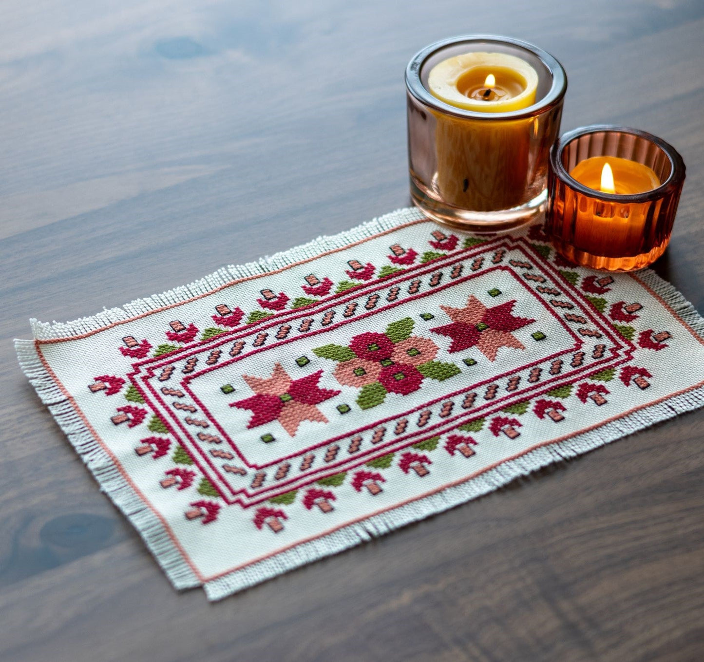 BitKit Mediterranean Dogwood cross stitch folk embroidery kit