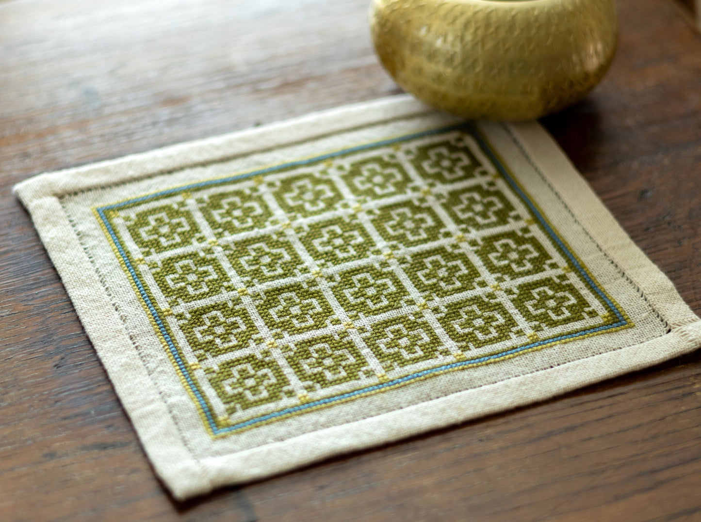 BitKit Roman Mosaic cross stitch folk embroidery kit