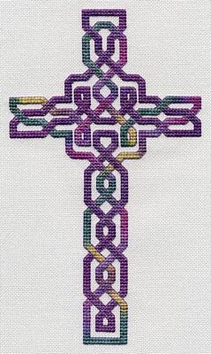 Dinky Dyes Celtic Knotwork Cross - Cross Stitch Pattern