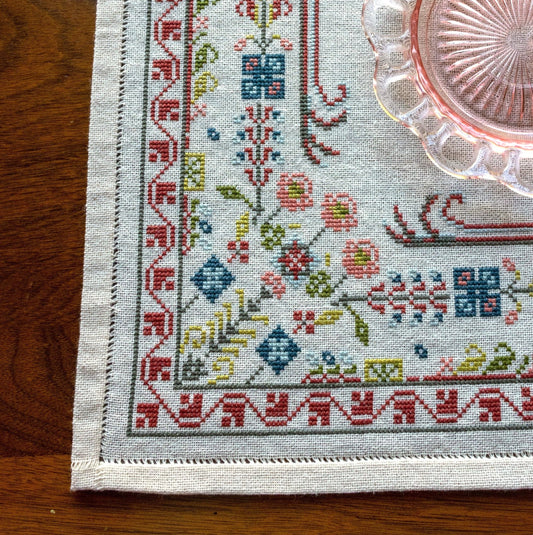 Evangeline Border cross stitch folk embroidery kit