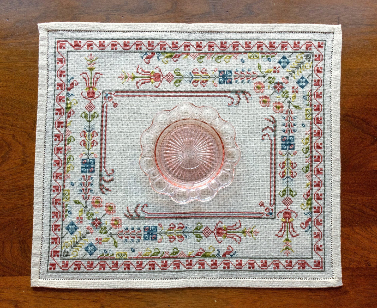 Evangeline Border cross stitch folk embroidery kit