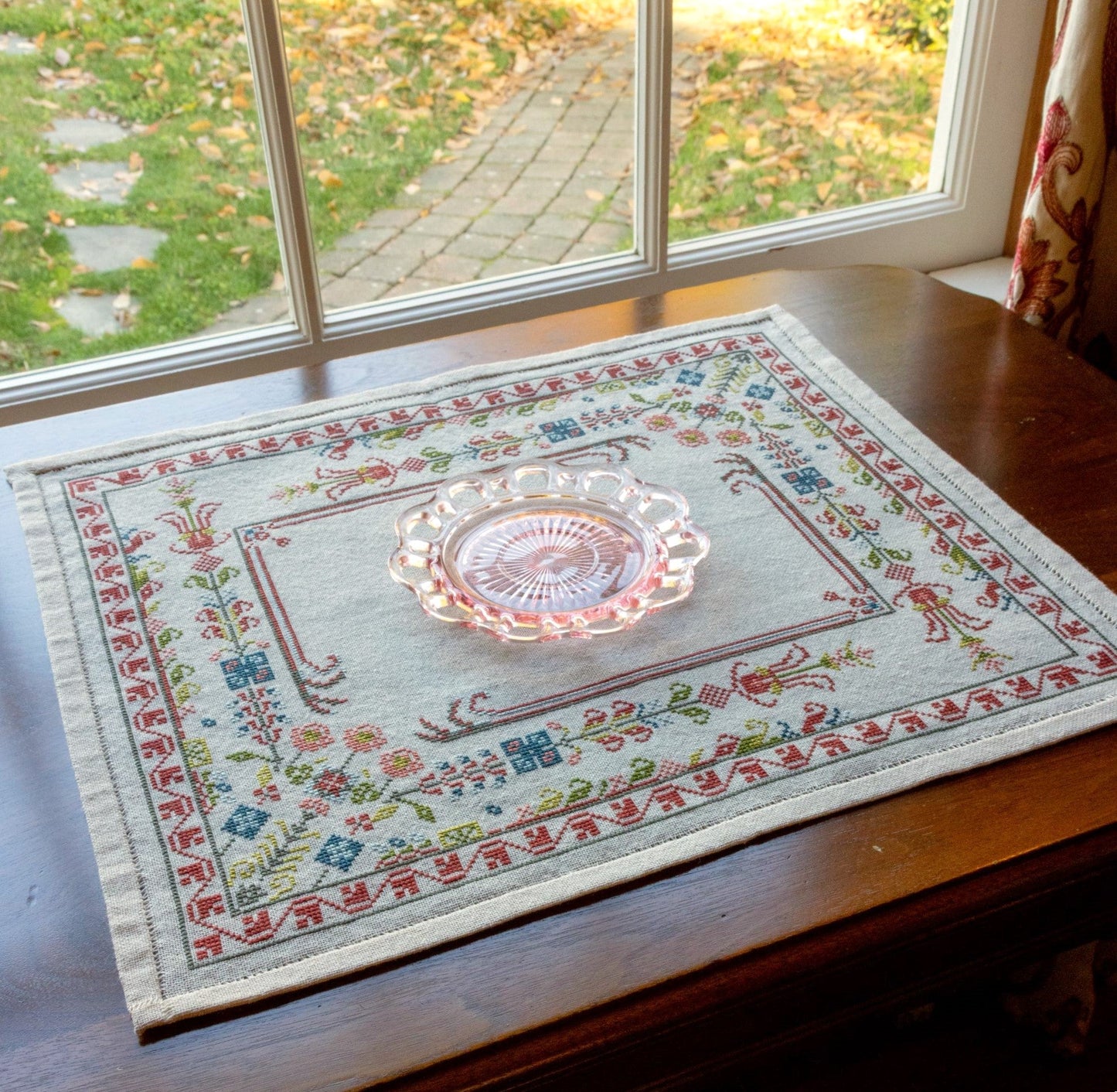 Evangeline Border cross stitch folk embroidery kit
