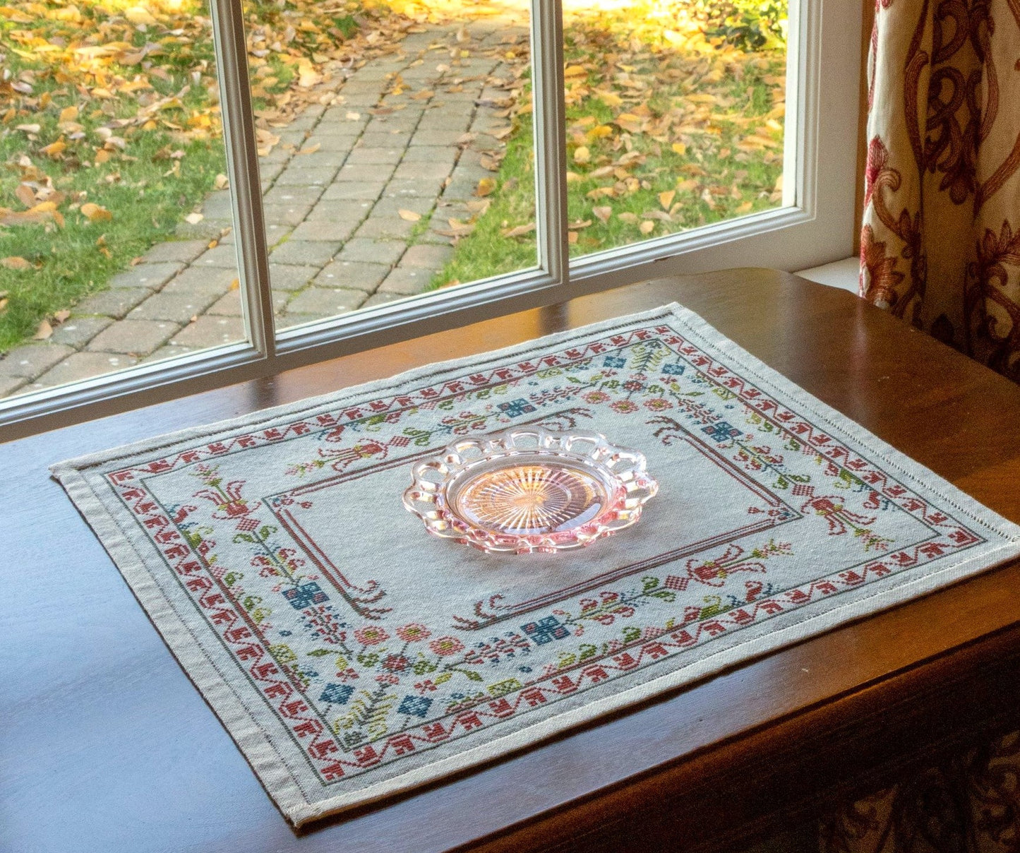 Evangeline Border cross stitch folk embroidery kit