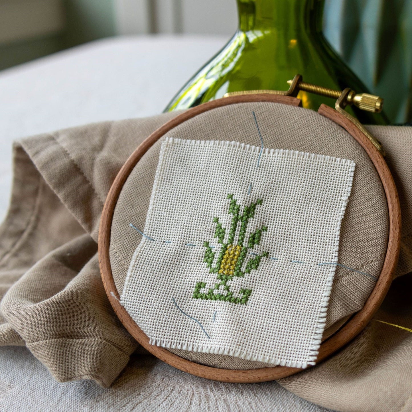Folk Flourish Woodlands cross stitch folk embroidery kit