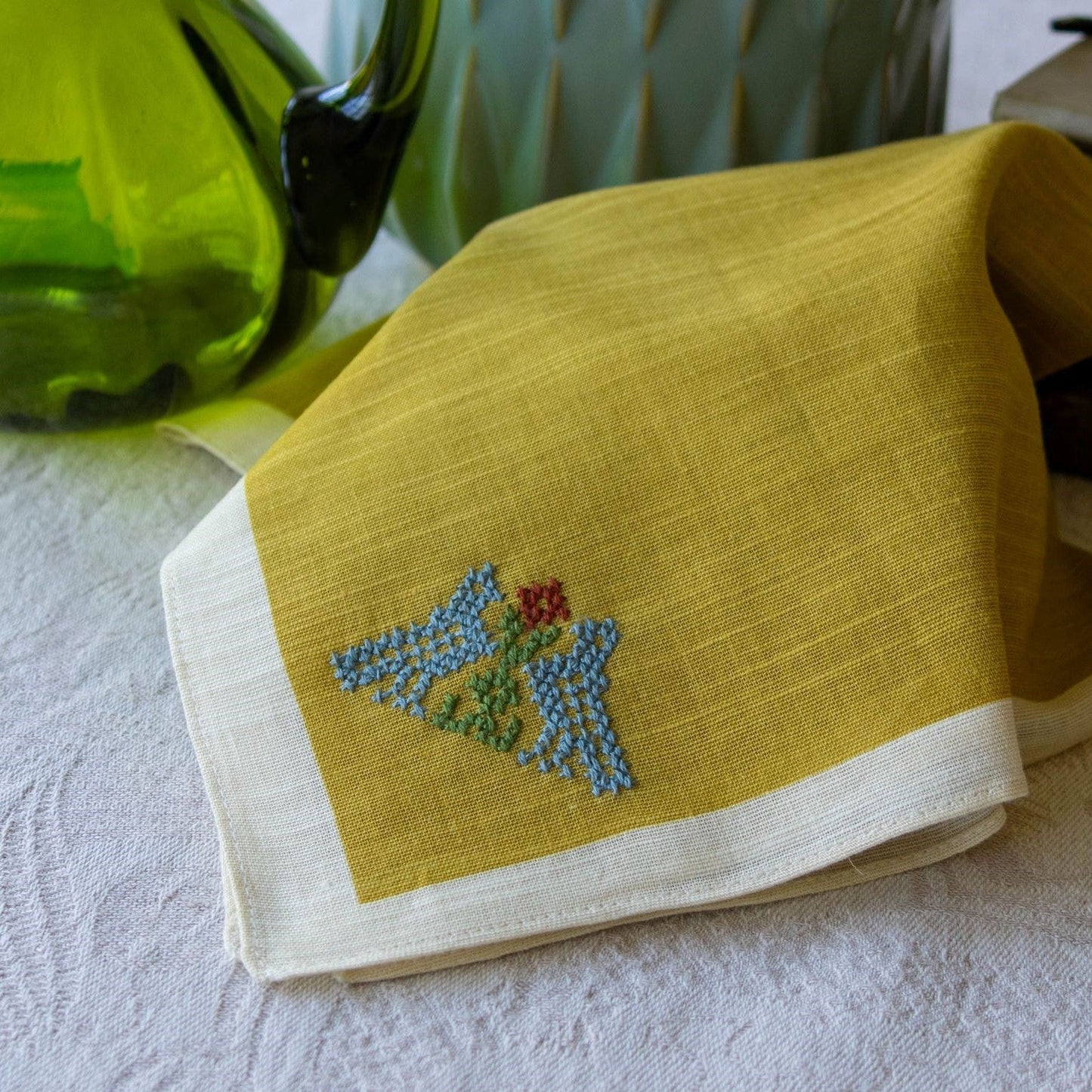 Folk Flourish Woodlands cross stitch folk embroidery kit