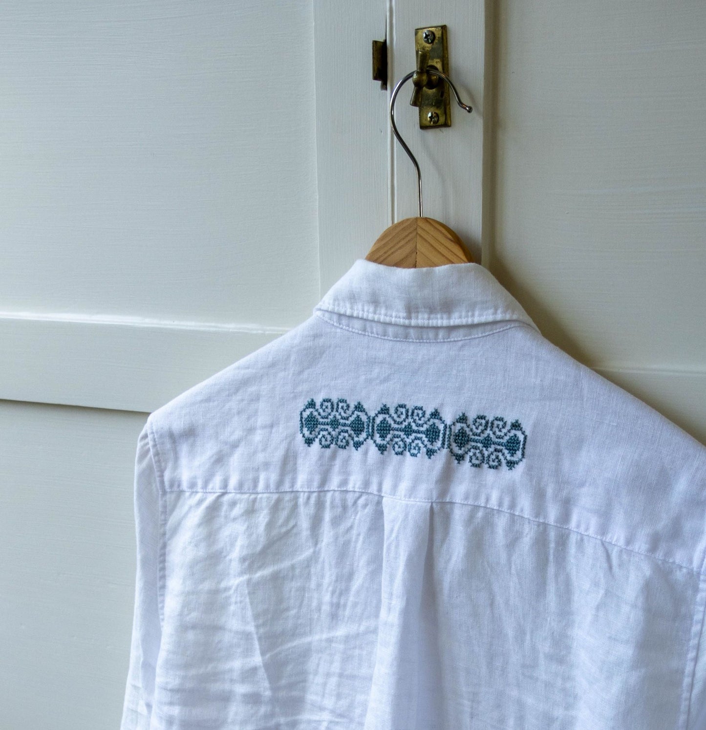 Folk Flourish Geometrics cross stitch folk embroidery kit
