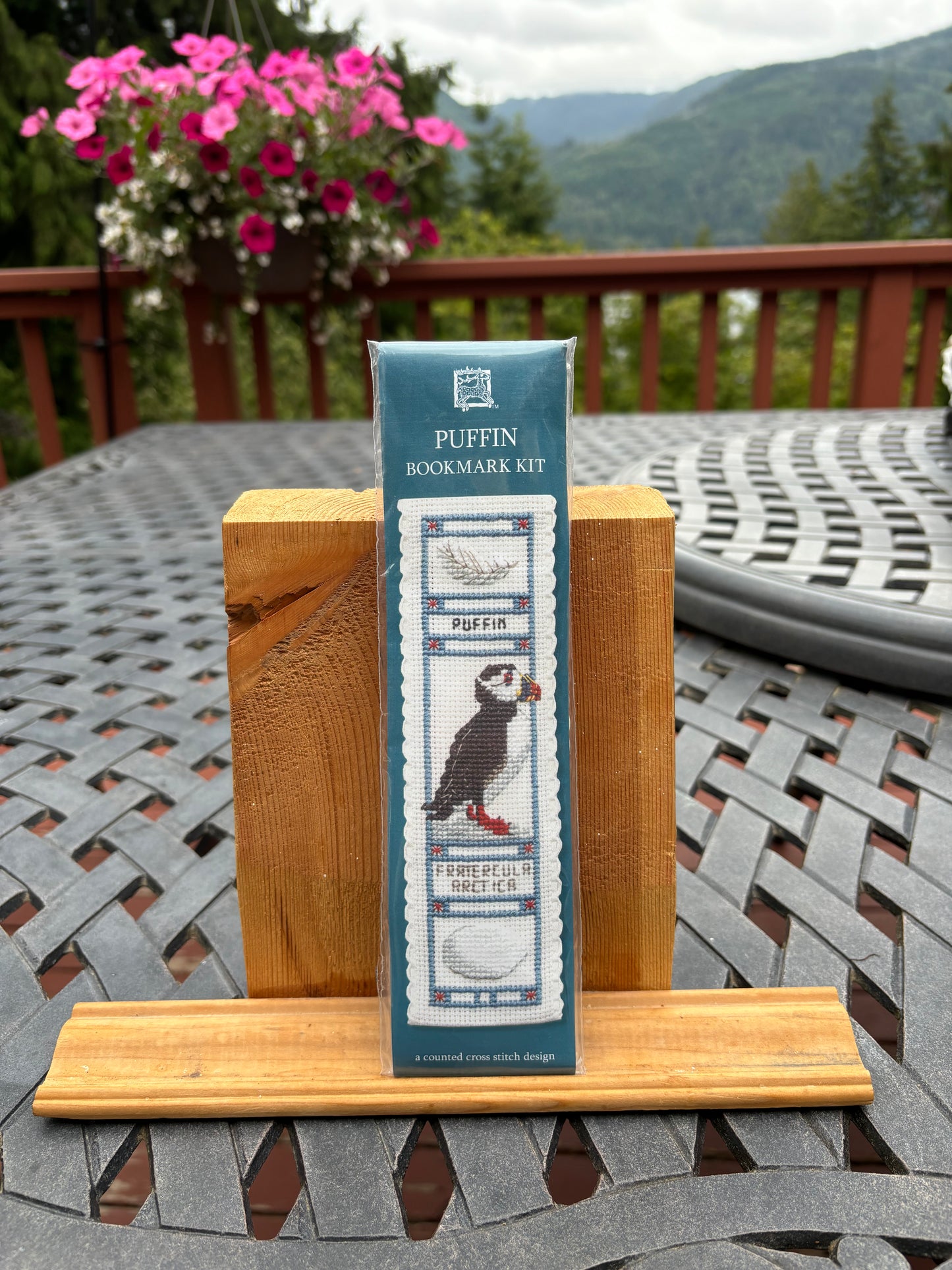 Textile Heritage Puffin Bookmark Cross Stitch Kit