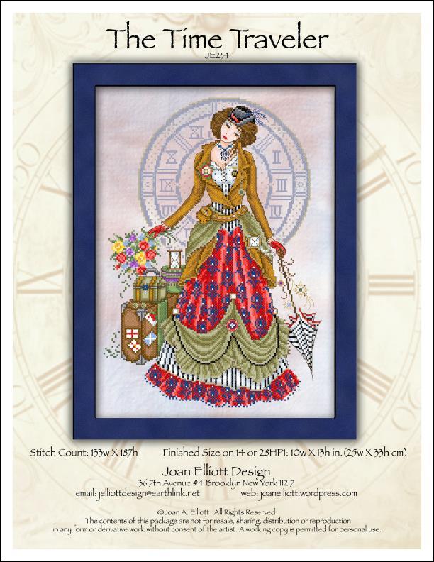 Joan Elliott The Time Traveler Cross Stitch Pattern
