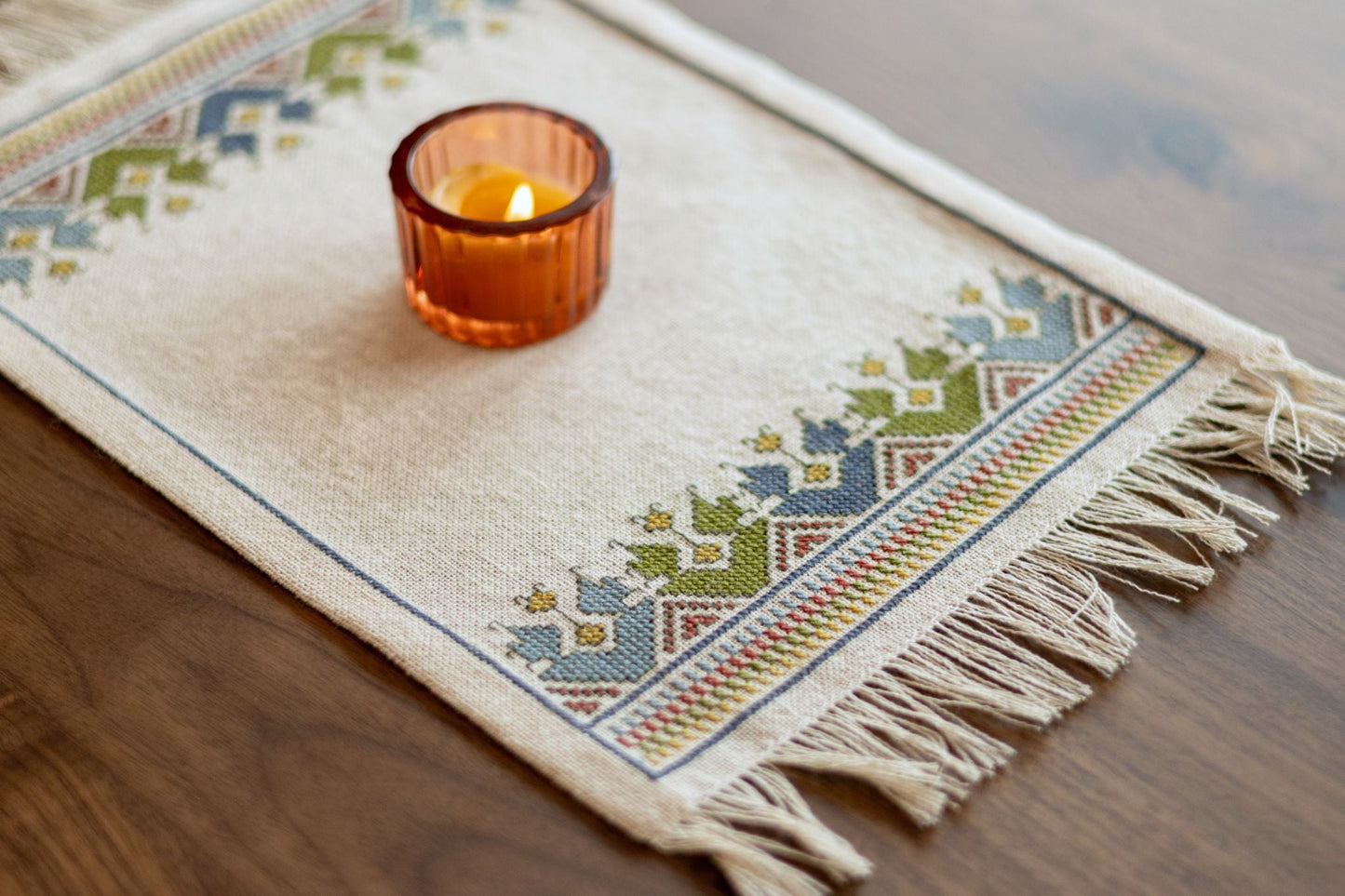 "NEW! Little Baskets cross stitch folk embroidery kit
