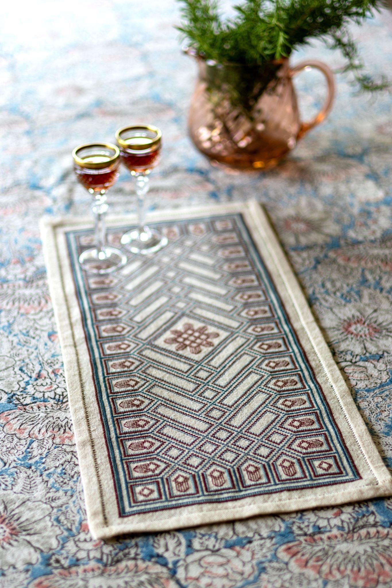 Oak Park Diamonds cross stitch folk embroidery kit