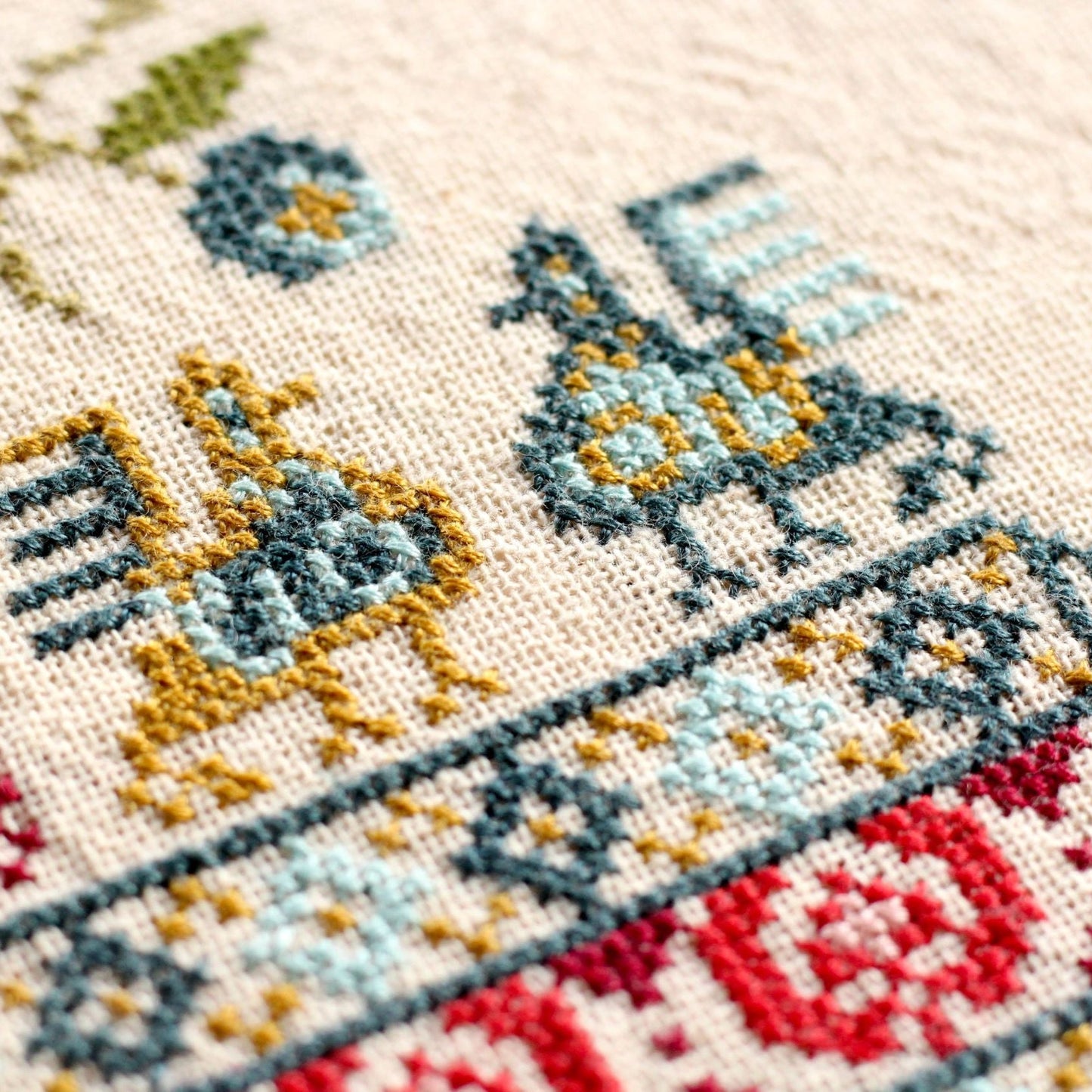 Pella Pouli cross stitch folk embroidery kit