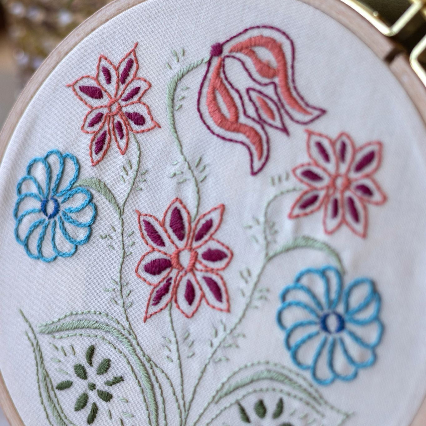 Pennsylvania Posy embroidery hoop kit