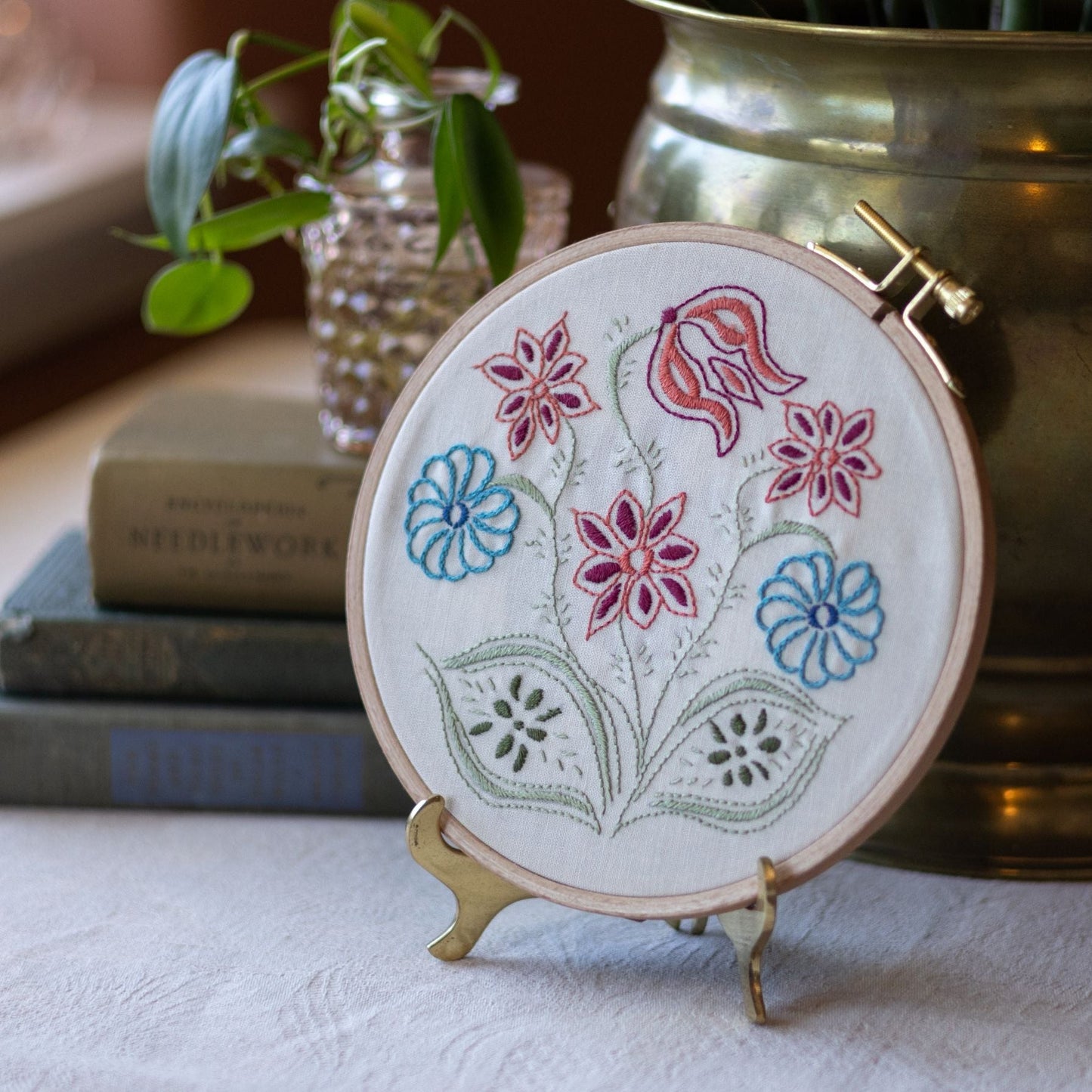 Pennsylvania Posy embroidery hoop kit