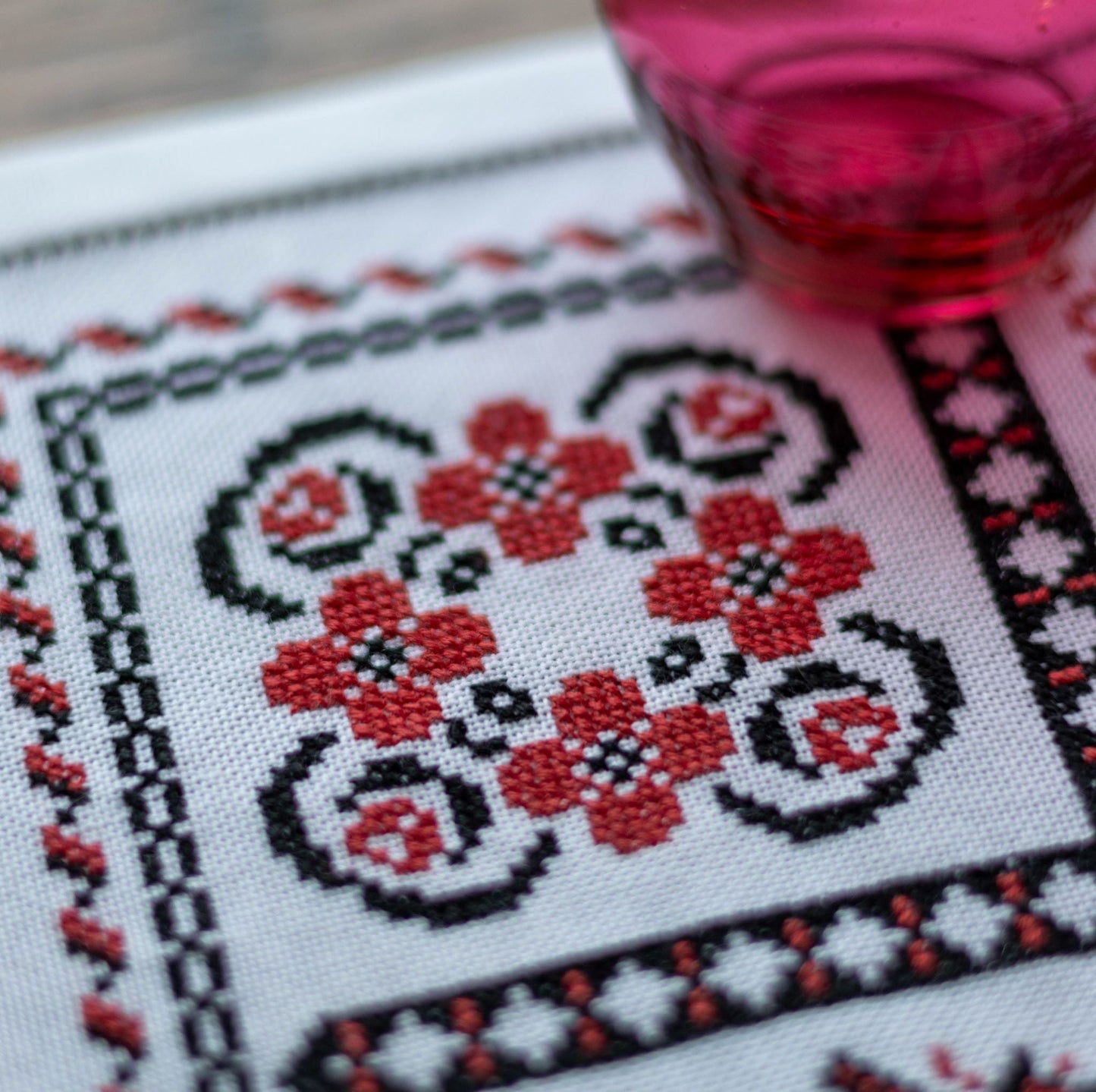 Romanian Sampler cross stitch folk embroidery kit