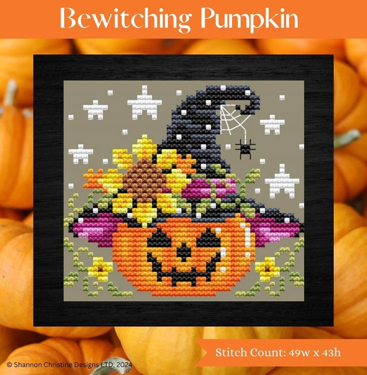 Shannon Christine Designs Bewitching Pumpkin Cross Stitch Pattern