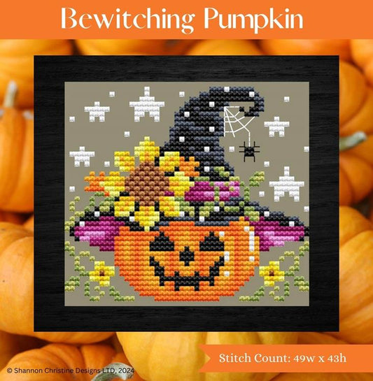 Shannon Christine Designs Bewitching Pumpkin Cross Stitch Pattern