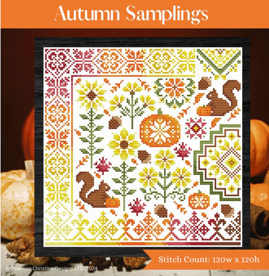 Shannon Christine Designs Autumn Samplings Cross Stitch Pattern