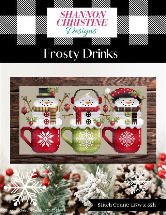 Shannon Christine Designs Frosty Drinks Cross Stitch Pattern