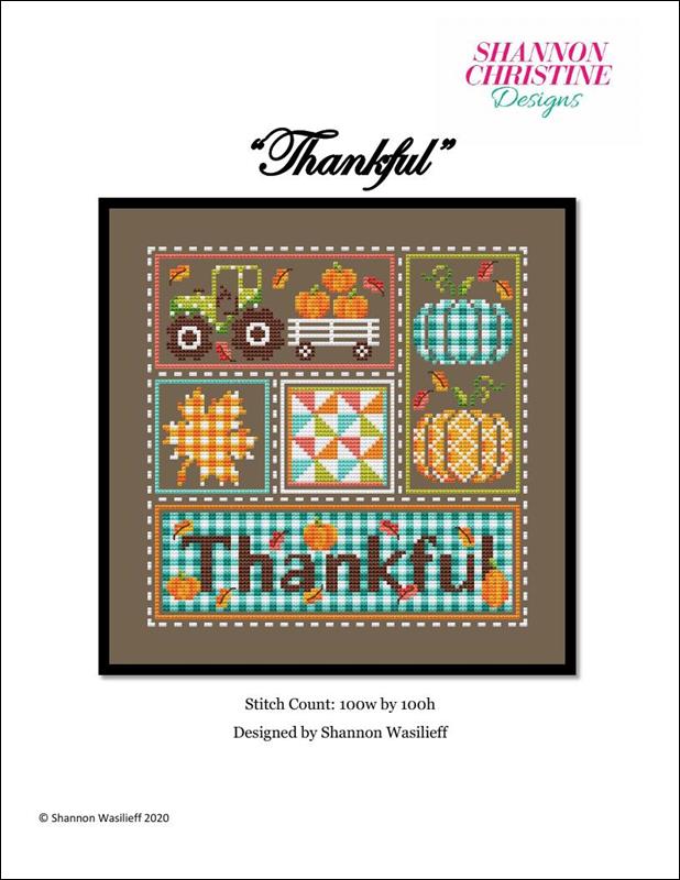 Shannon Christine Designs Thankful Cross Stitch Pattern