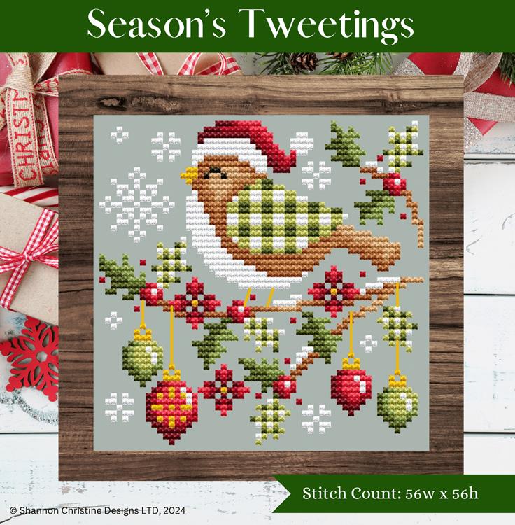 Shannon Christine Designs Season's Tweetings Cross Stitch Pattern