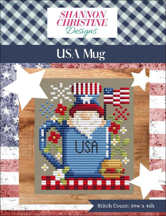 Shannon Christine Designs USA Mug Cross Stitch Pattern