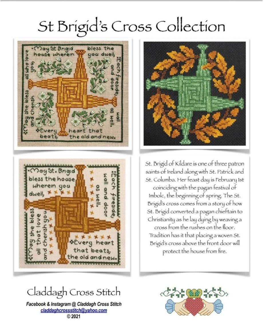 St Brigid's Cross Collection Cross Stitch Pattern PDF Digital Download
