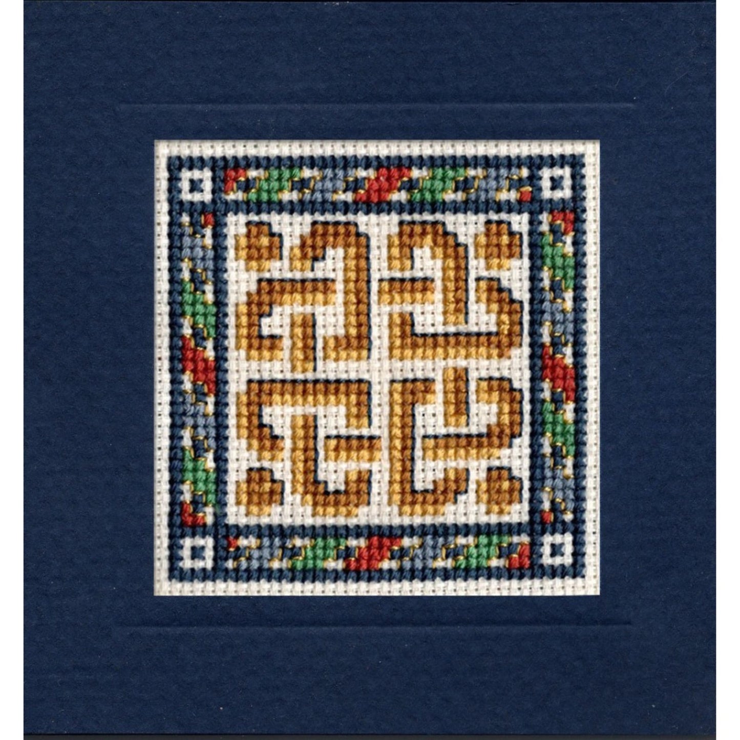 Textile Heritage Celtic Knot Hearts Miniature Card Cross Stitch Kit