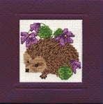 Textile Heritage Hedgehog Miniature Card Cross Stitch Kit