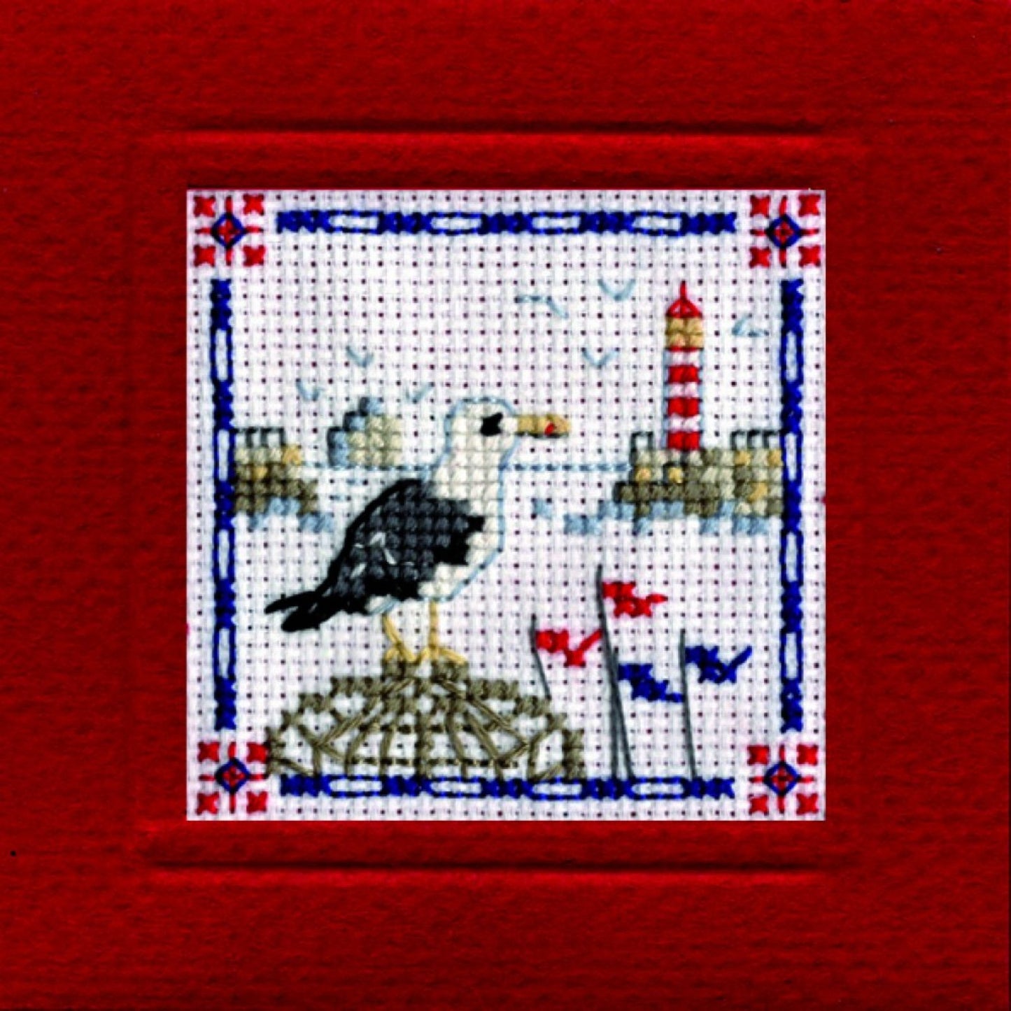 Textile Heritage Lighthouse Miniature Card Cross Stitch Kit