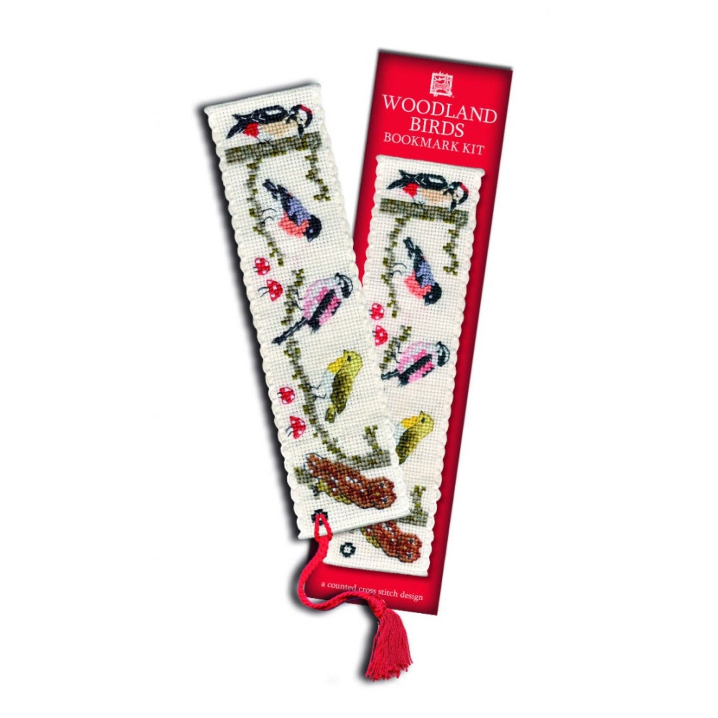 Textile Heritage Woodland Birds Bookmark Cross Stitch Kit