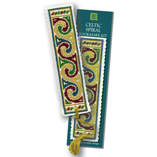 Textile Heritage Celtic Spiral Cream Bookmark Cross Stitch Kit