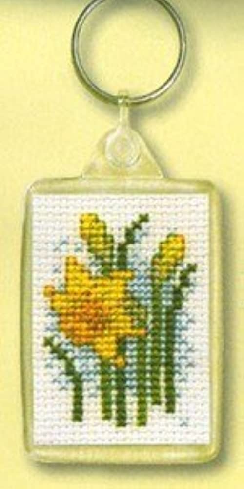 Textile Heritage Daffodils Keyring Cross Stitch Kit