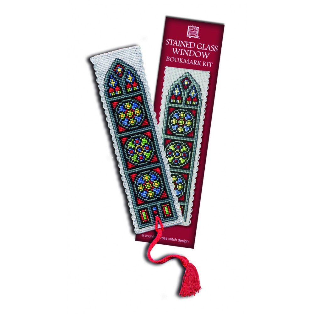 Textile Heritage Stained Glass Window Bookmark Cross Stitch Kit