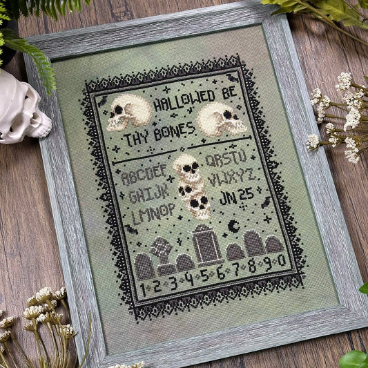 The Stitch Crypt Hallowed Be Sampler Cross Stitch Pattern