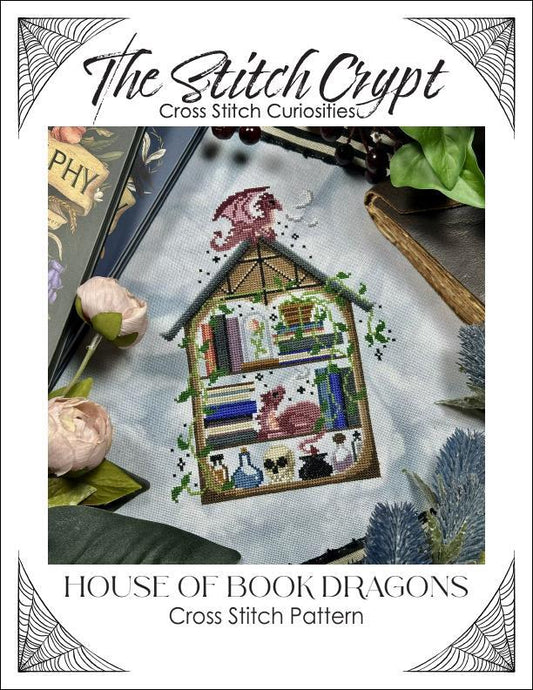 The Stitch Crypt House of Book Dragons Cross Stitch Pattern