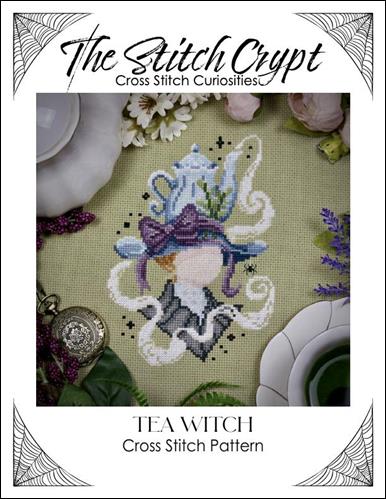 The Stitch Crypt Tea Witch Cross Stitch Pattern