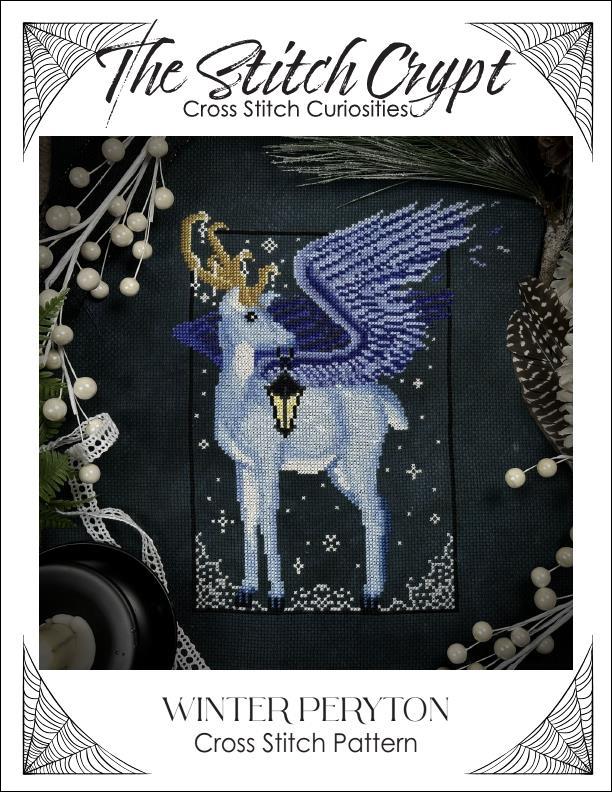 The Stitch Crypt Winter Peryton Cross Stitch Pattern