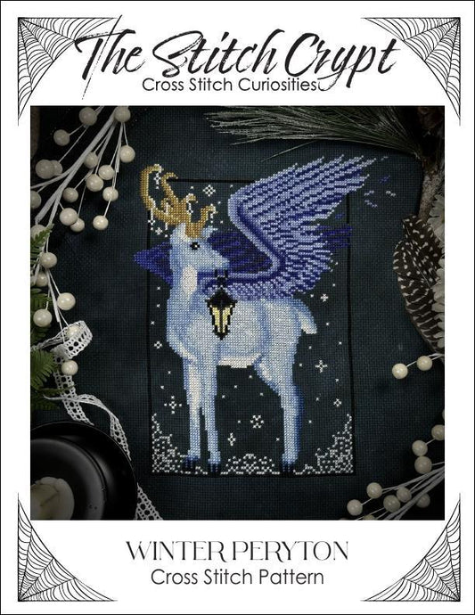 The Stitch Crypt Winter Peryton Cross Stitch Pattern